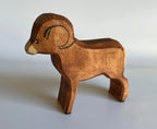 Wooden Sheep Figurine by PoppyBabyCo