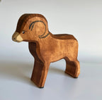 Wooden Sheep Figurine by PoppyBabyCo