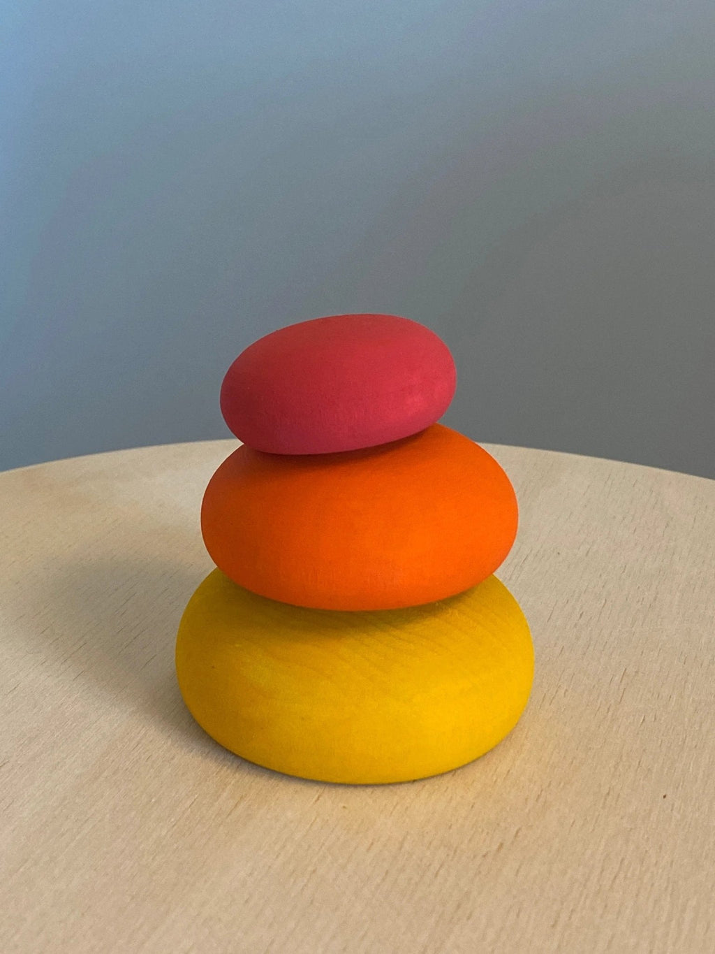 Wooden Stacking Pebbles by PoppyBabyCo