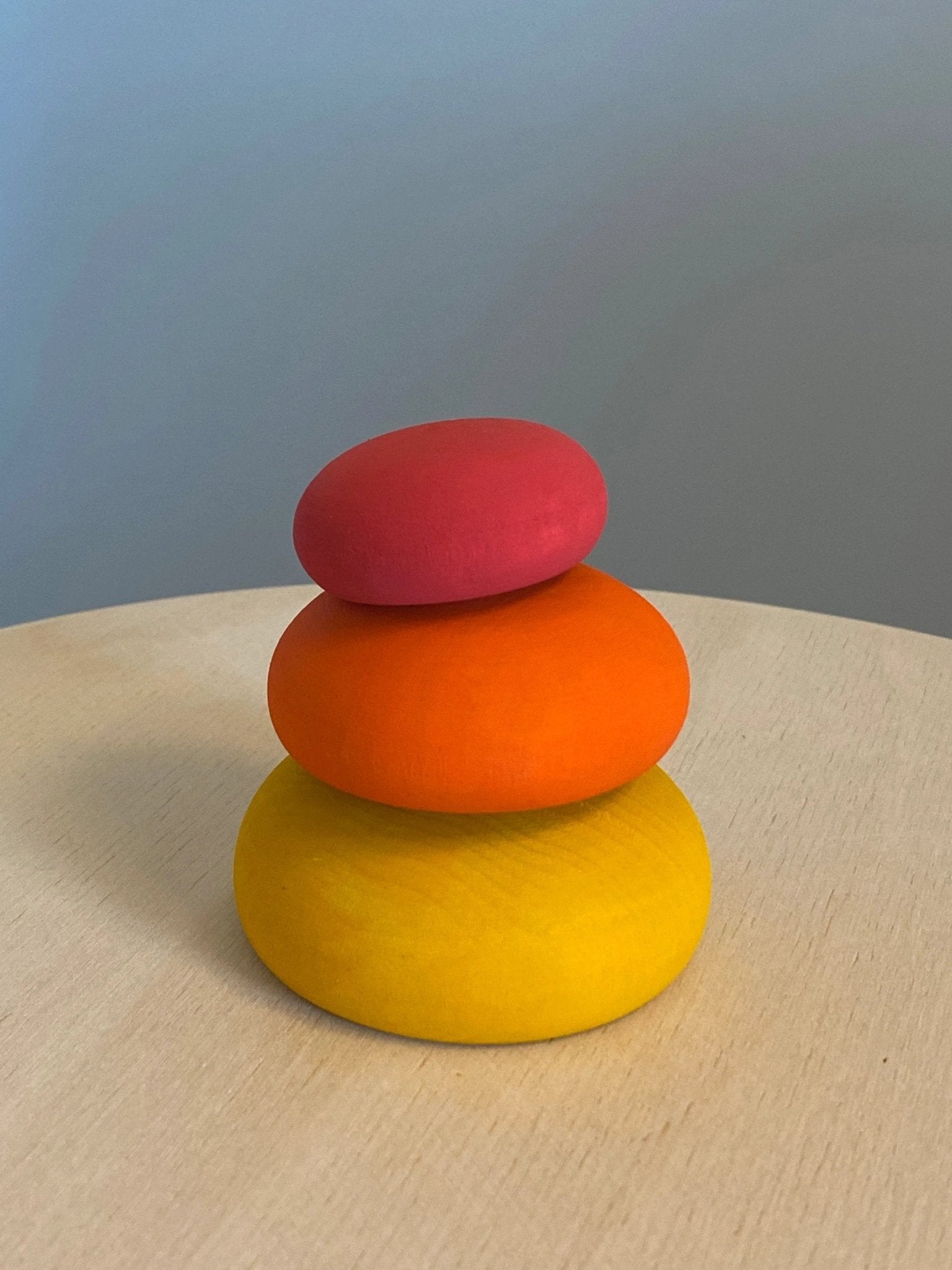 Wooden Stacking Pebbles by PoppyBabyCo