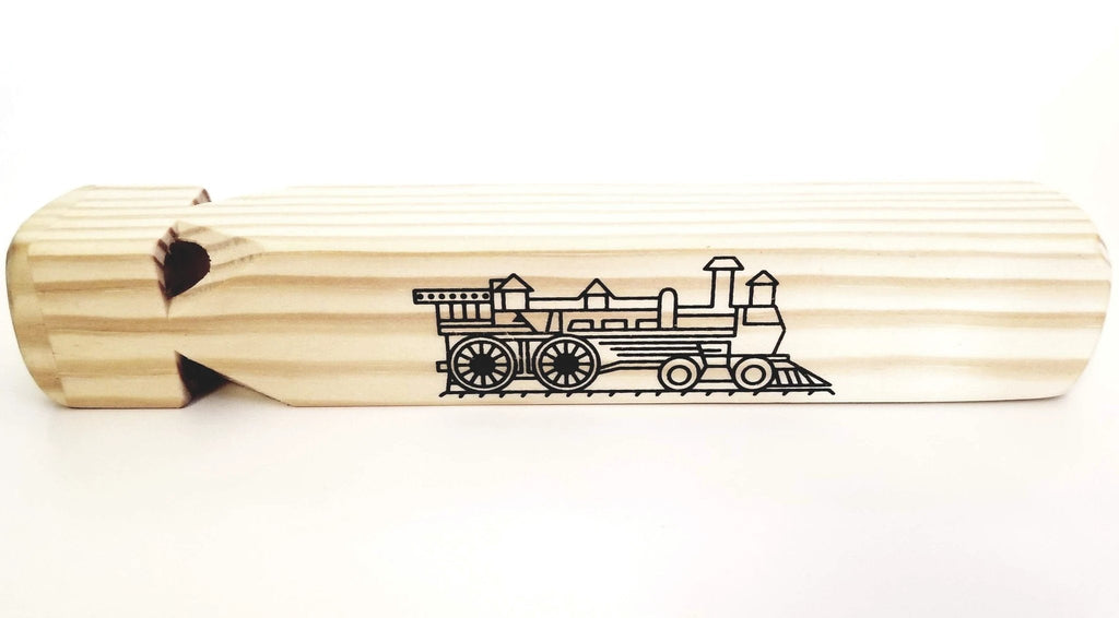 Wooden Train Whistle by Music Frog Co