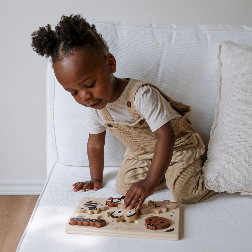 Wooden Tray Puzzle - Bugs Puzzle La Vie Bien Wooden Tray Puzzle - Bugs