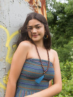 Wooden Warrior Tassel Necklace