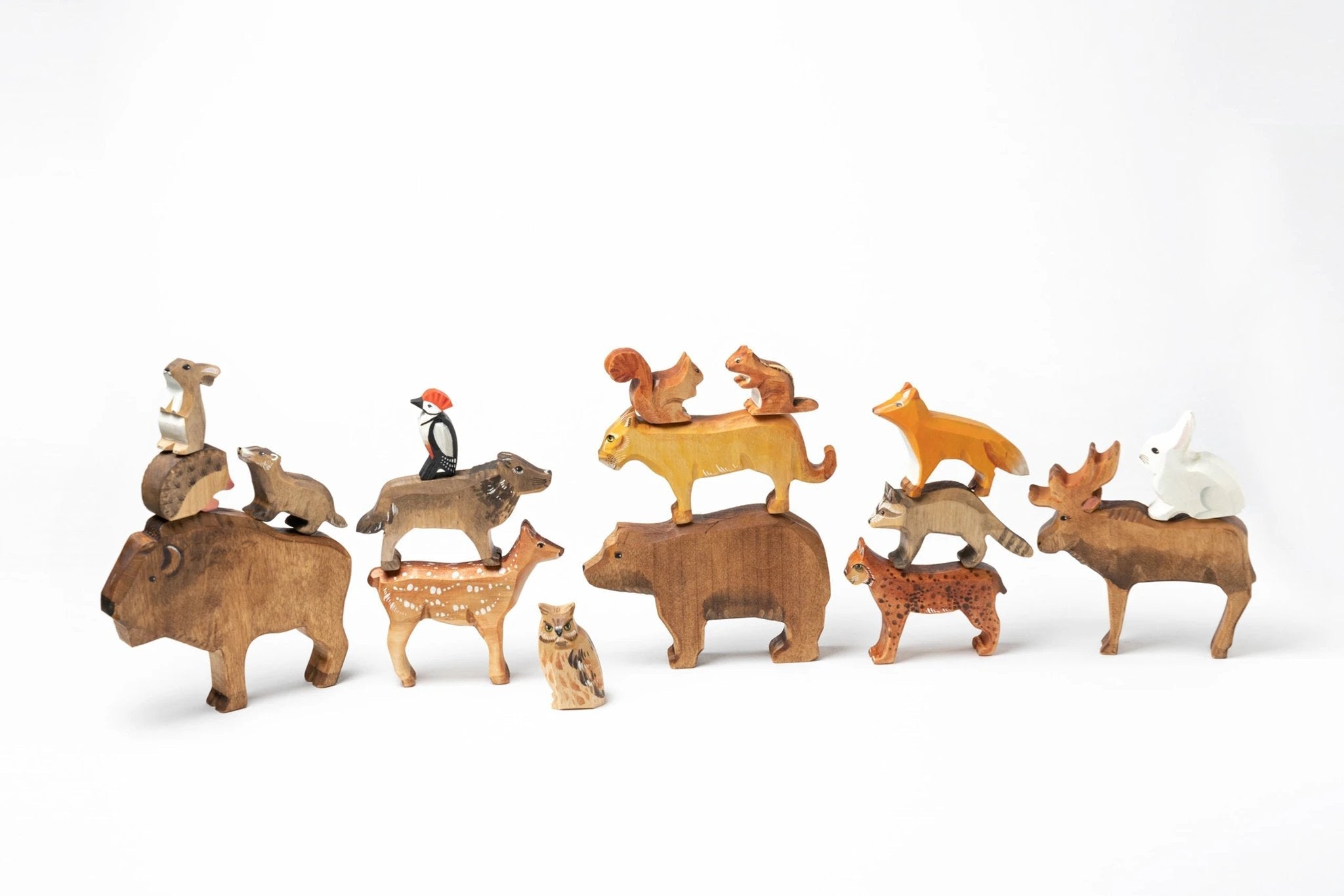 Wooden Woodland Animals by PoppyBabyCo