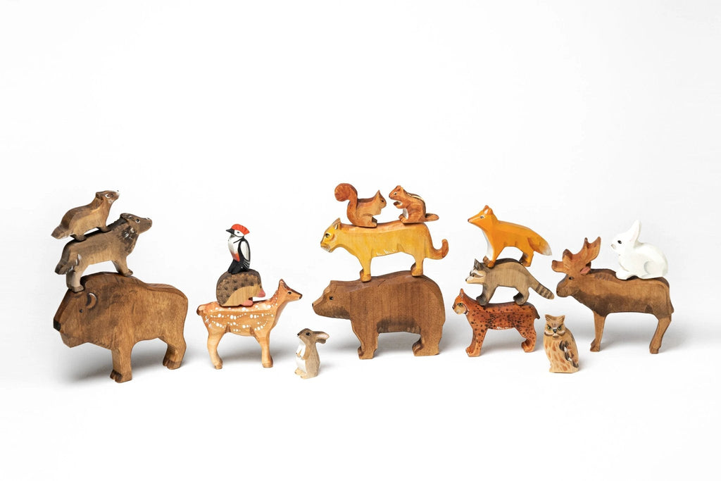 Wooden Woodland Animals by PoppyBabyCo
