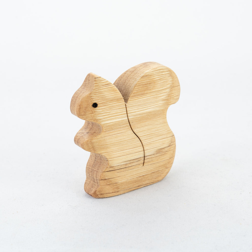 Natural Wooden Forest Animals set of 9