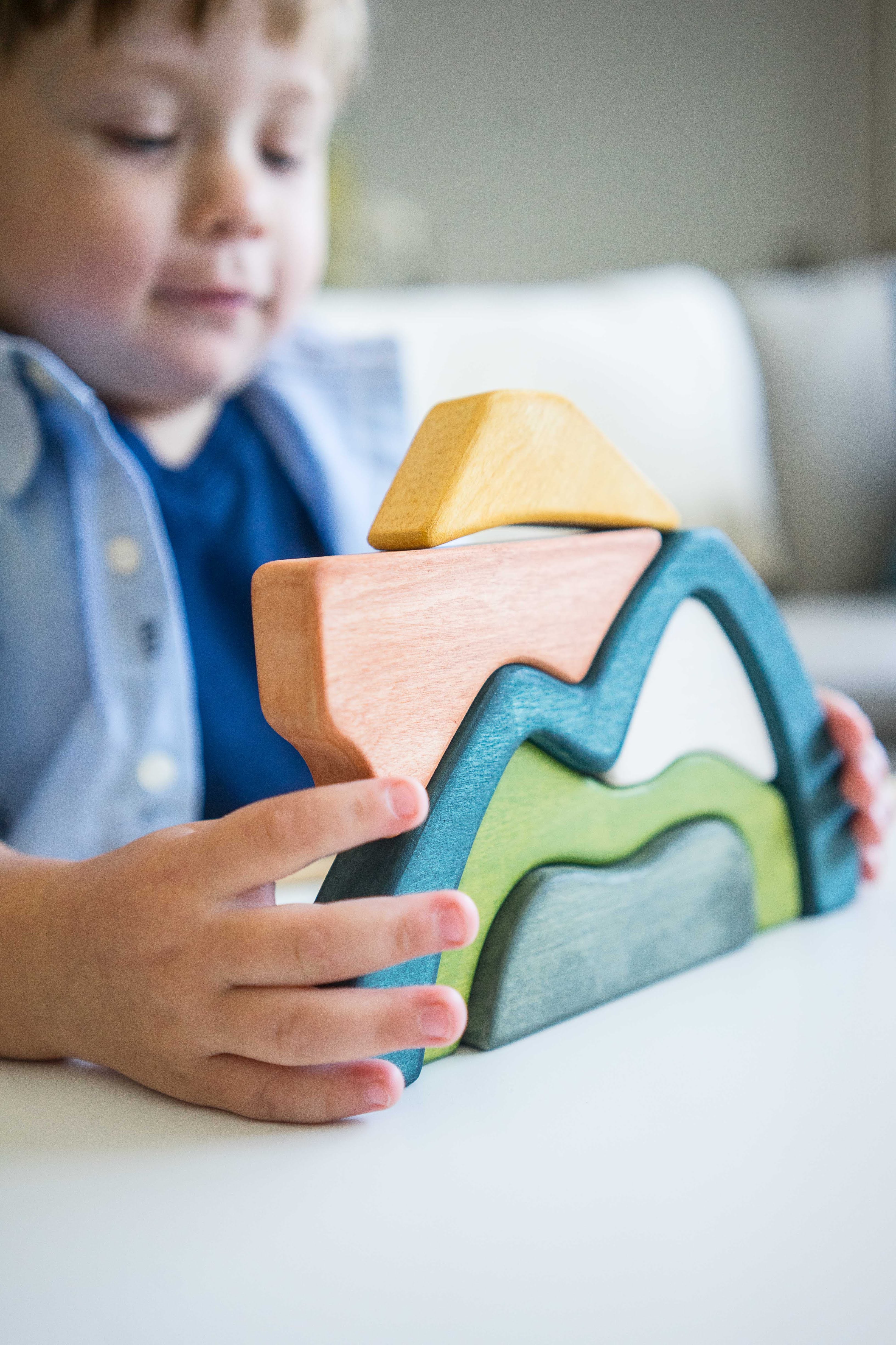 Wooden Arch stacker Mountains