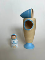 Wooden Rocket Ship Toy with Astronaut by PoppyBabyCo