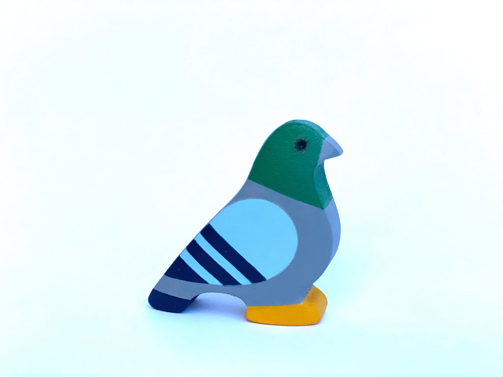 Wooden Small Dove Figurine