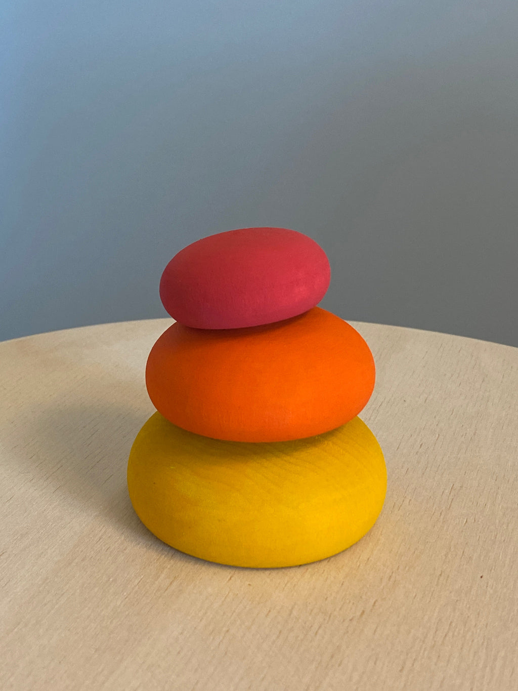 Wooden Stacking Pebbles