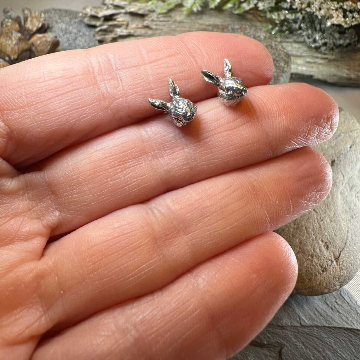 Woodland Rabbit Earrings Post Earrings La Vie Bien Woodland Rabbit Earrings