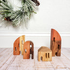 Modern Wood Christmas Village by Upavim Crafts