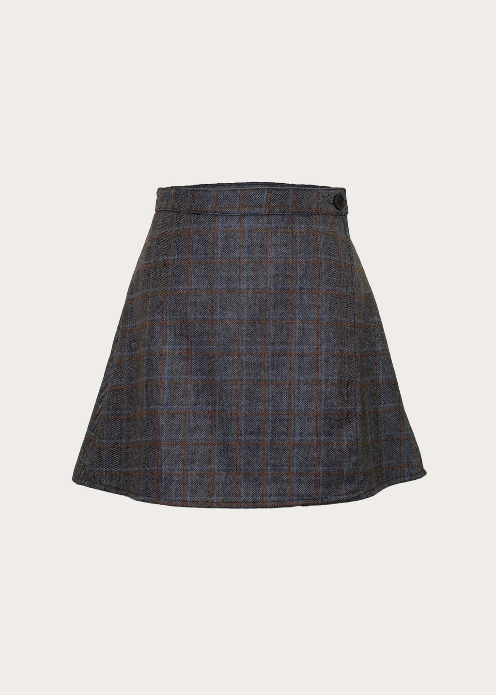 Wool Wrap Mini Skirt