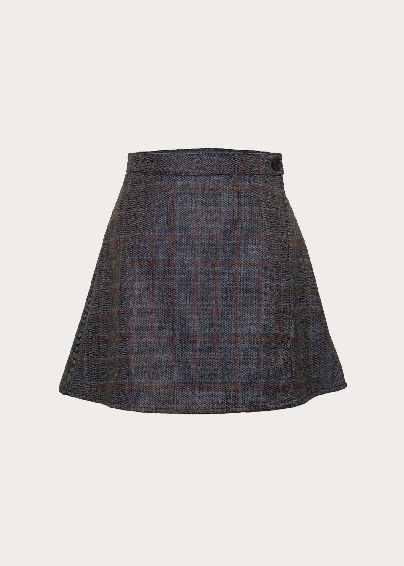 Wool Wrap Mini Skirt