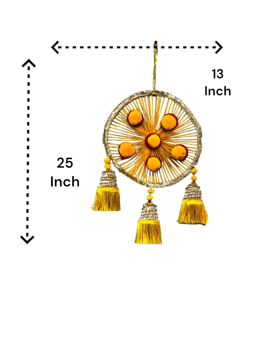 Woolen Ring with Tassels, Set of 2 Festive Decor La Vie Bien Woolen Ring with Tassels, Set of 2
