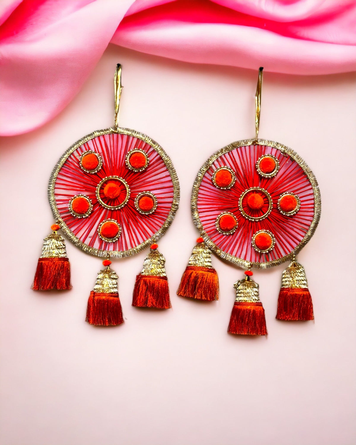 Woolen Ring with Tassels, Set of 2 Festive Decor La Vie Bien Woolen Ring with Tassels, Set of 2