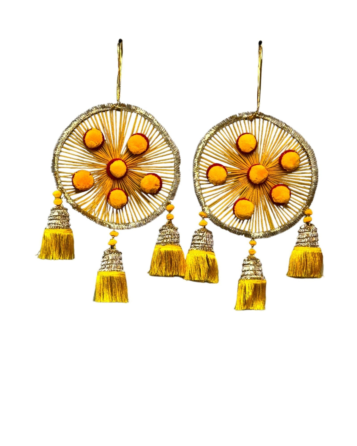 Woolen Ring with Tassels, Set of 2 Festive Decor La Vie Bien Woolen Ring with Tassels, Set of 2