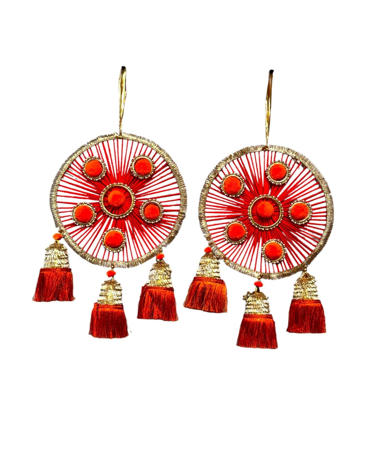 Woolen Ring with Tassels, Set of 2 Festive Decor La Vie Bien Woolen Ring with Tassels, Set of 2