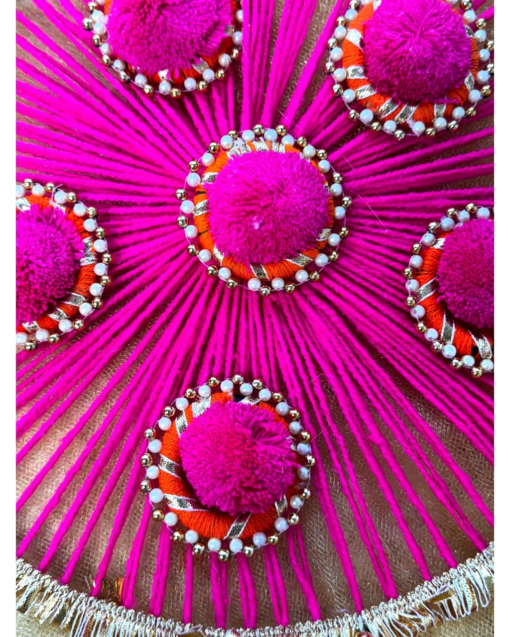 Woolen Ring with Tassels, Set of 2 Festive Decor La Vie Bien Woolen Ring with Tassels, Set of 2