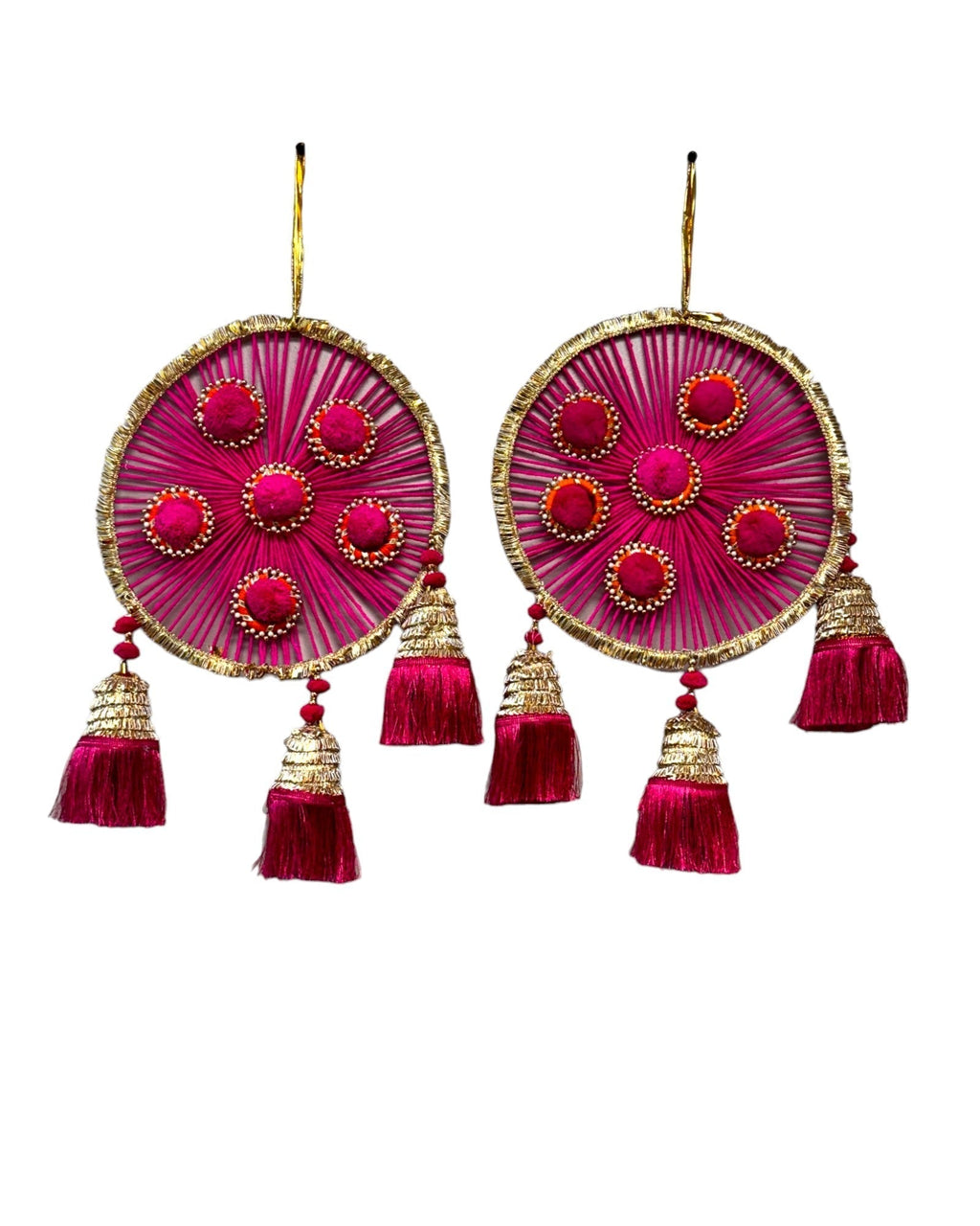 Woolen Ring with Tassels, Set of 2 Festive Decor La Vie Bien Woolen Ring with Tassels, Set of 2