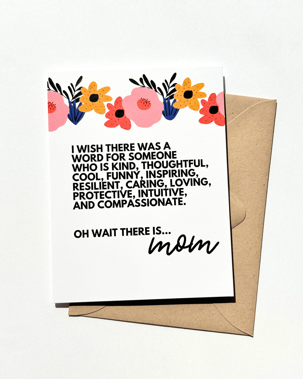 Word for Mom Sweet Mother's Day Card by Five Dot Post