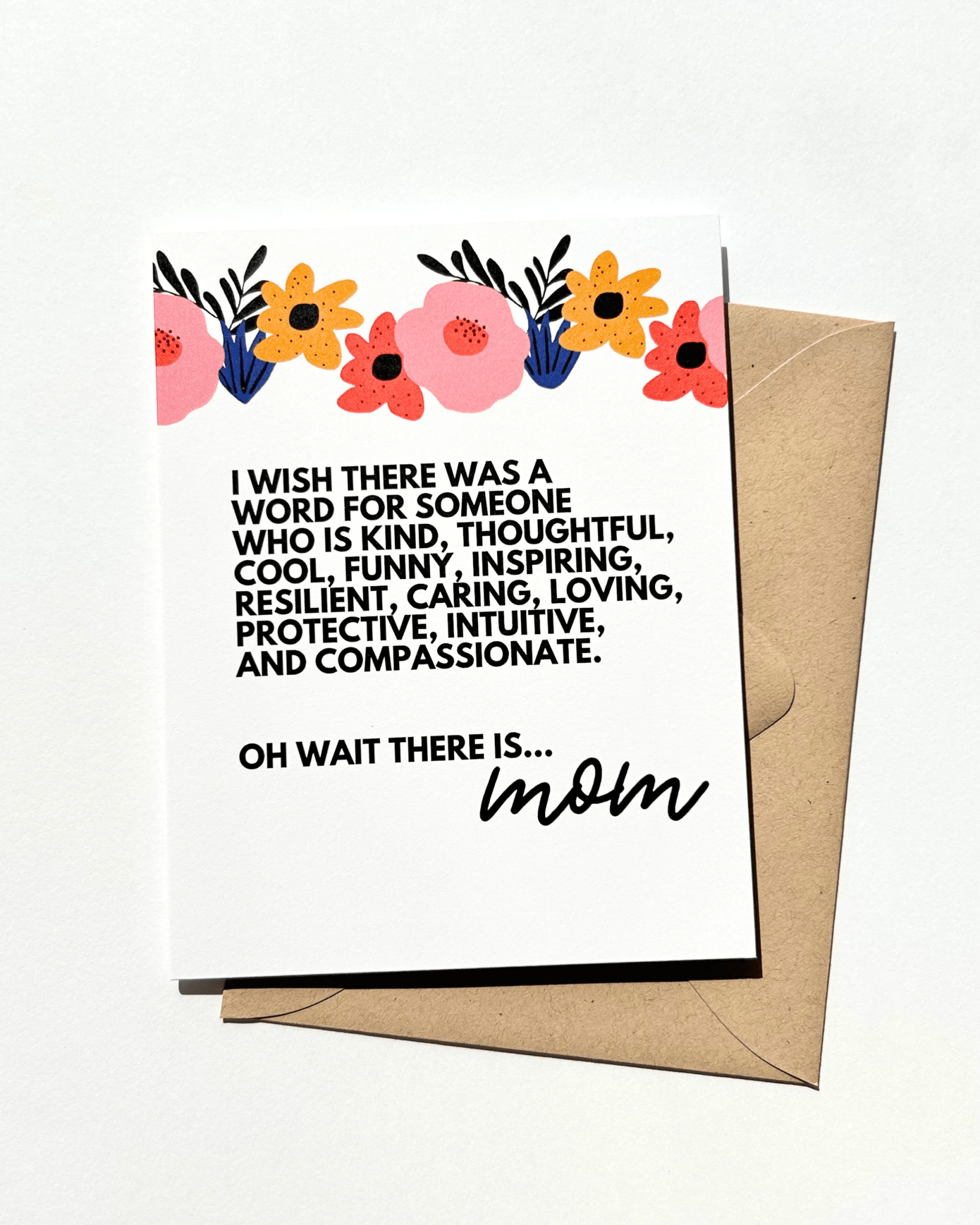 Word for Mom Sweet Mother's Day Card by Five Dot Post