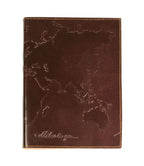World 5x7 Leather Journal - Refillable Recycled Paper HME stock line La Vie Bien World 5x7 Leather Journal - Refillable Recycled Paper