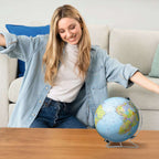 World Globe with Stand 550 Piece 3D Jigsaw Puzzle Ravensburger Jigsaw Puzzle La Vie Bien World Globe with Stand 550 Piece 3D Jigsaw Puzzle Ravensburger