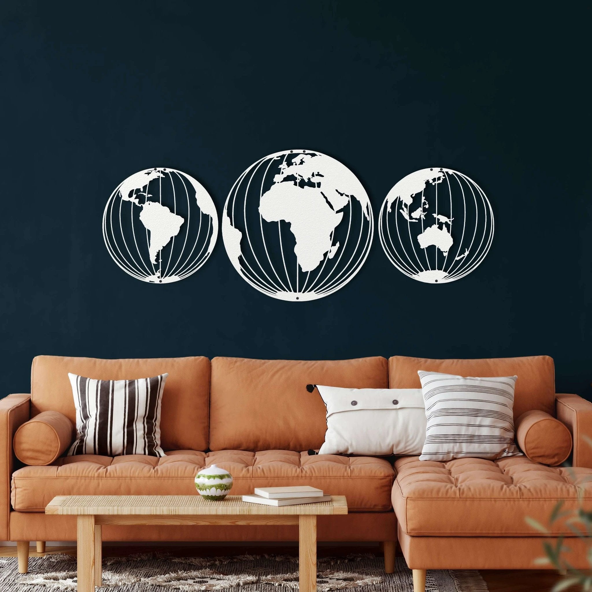 World Map Metal Wall Art by Dekadron
