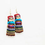 Worry Doll Multicolor Boho Earrings - Guatemala Jewelry La Vie Bien Worry Doll Multicolor Boho Earrings - Guatemala