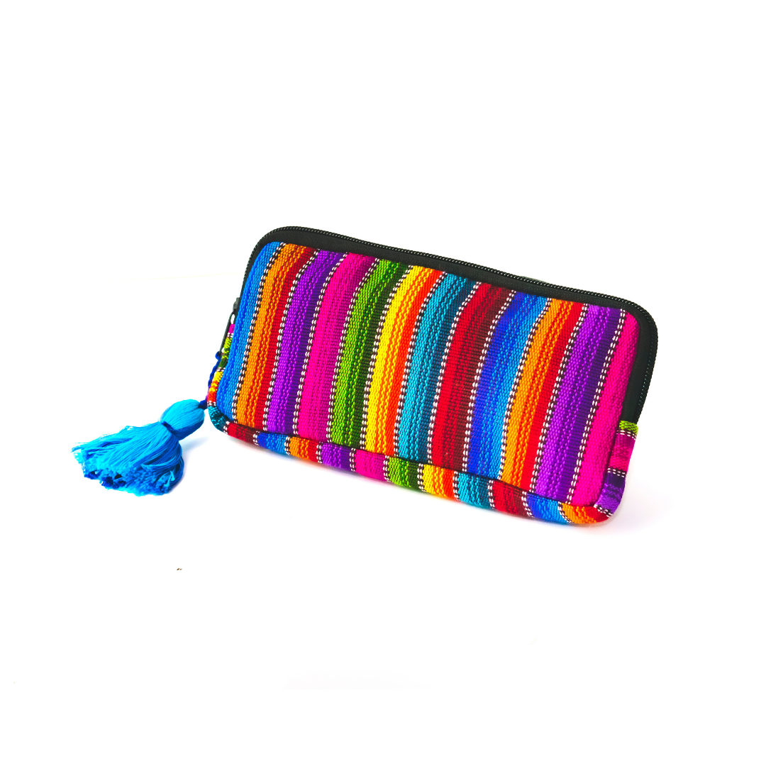 Worry Doll Multicolor Boho Wallet - Guatemala Wallets La Vie Bien Worry Doll Multicolor Boho Wallet - Guatemala