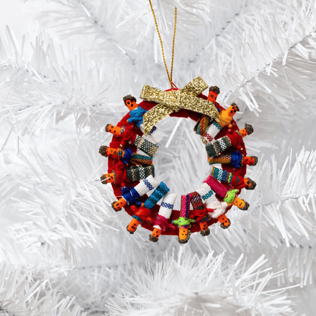 Worry Doll Wreath Ornament by Upavim Crafts