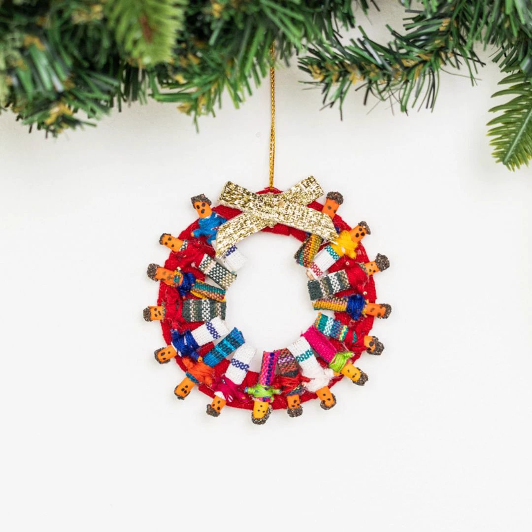 Worry Doll Wreath Ornament by Upavim Crafts