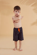 Woven Black Boys Shorts B2364 Erkek Çocuk Mayo La Vie Bien Woven Black Boys Shorts B2364