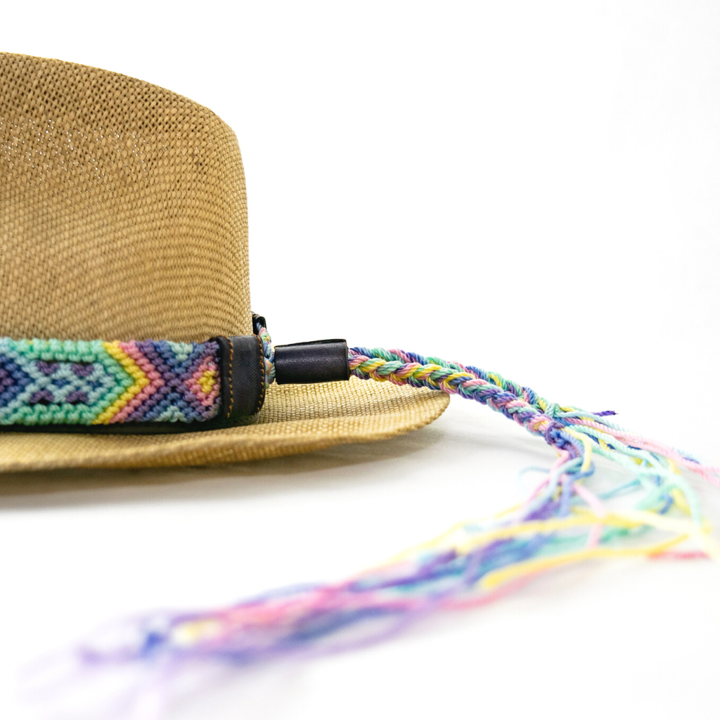 Woven Friendship Adjustable Hat Band Macrame - Mexico Apparel La Vie Bien Woven Friendship Adjustable Hat Band Macrame - Mexico