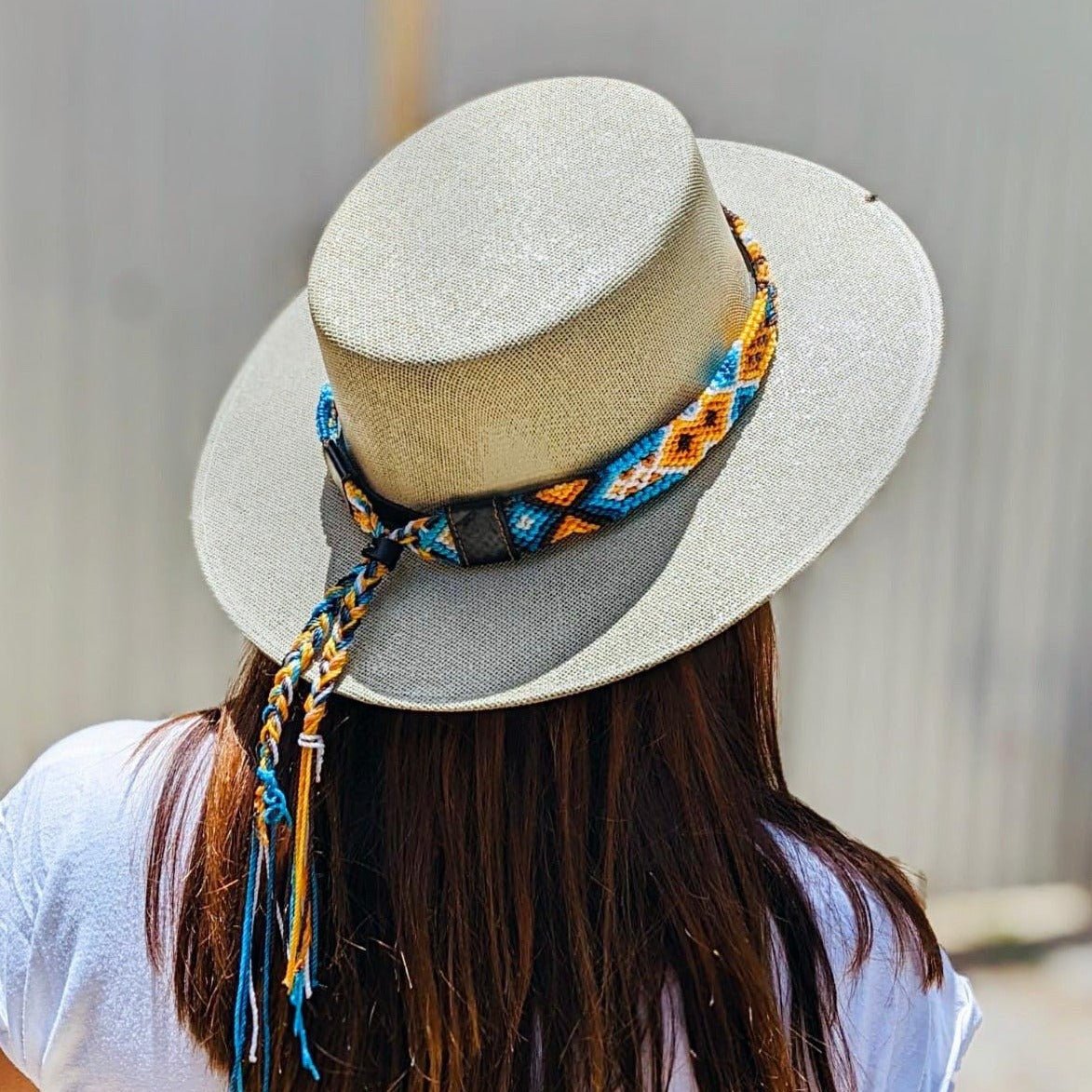 Woven Friendship Adjustable Hat Band Macrame - Mexico Apparel La Vie Bien Woven Friendship Adjustable Hat Band Macrame - Mexico
