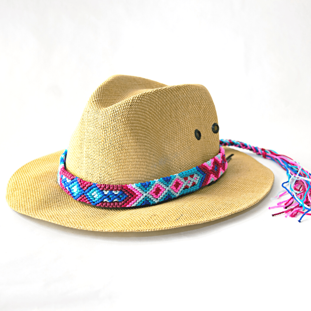 Woven Friendship Adjustable Hat Band Macrame - Mexico Apparel La Vie Bien Woven Friendship Adjustable Hat Band Macrame - Mexico