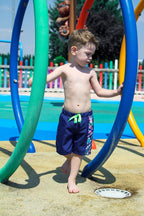 Woven Navy Boys Shorts B2202 Erkek Çocuk Mayo La Vie Bien Woven Navy Boys Shorts B2202
