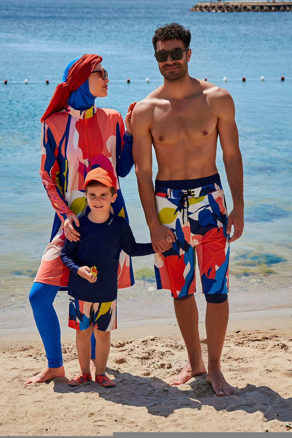 Woven Navy Boys Shorts B2360 Erkek Çocuk Mayo La Vie Bien Woven Navy Boys Shorts B2360