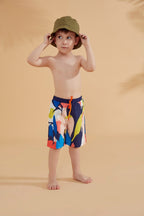 Woven Navy Boys Shorts B2360 Erkek Çocuk Mayo La Vie Bien Woven Navy Boys Shorts B2360