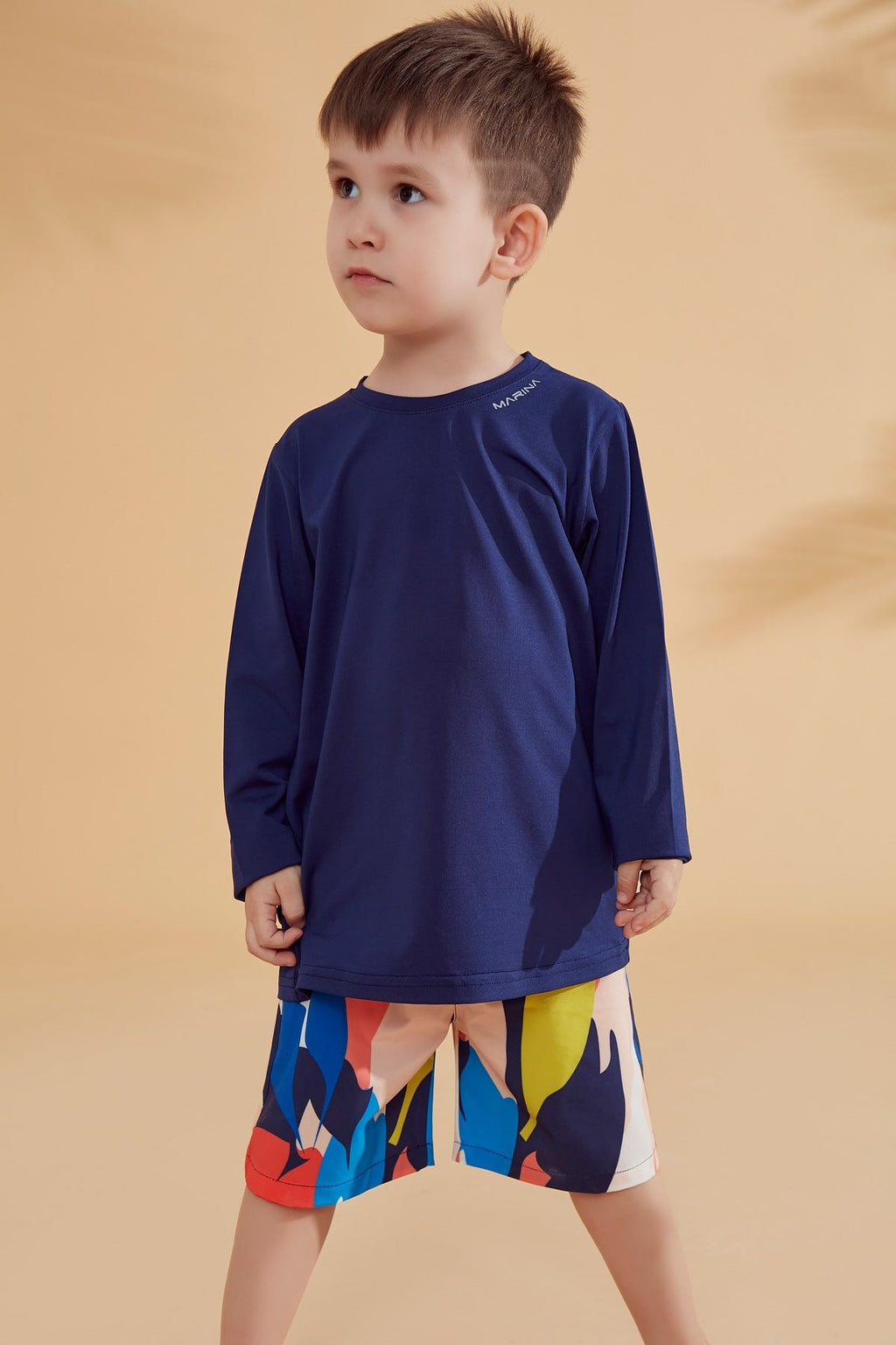 Woven Navy Boys Shorts B2360 Erkek Çocuk Mayo La Vie Bien Woven Navy Boys Shorts B2360