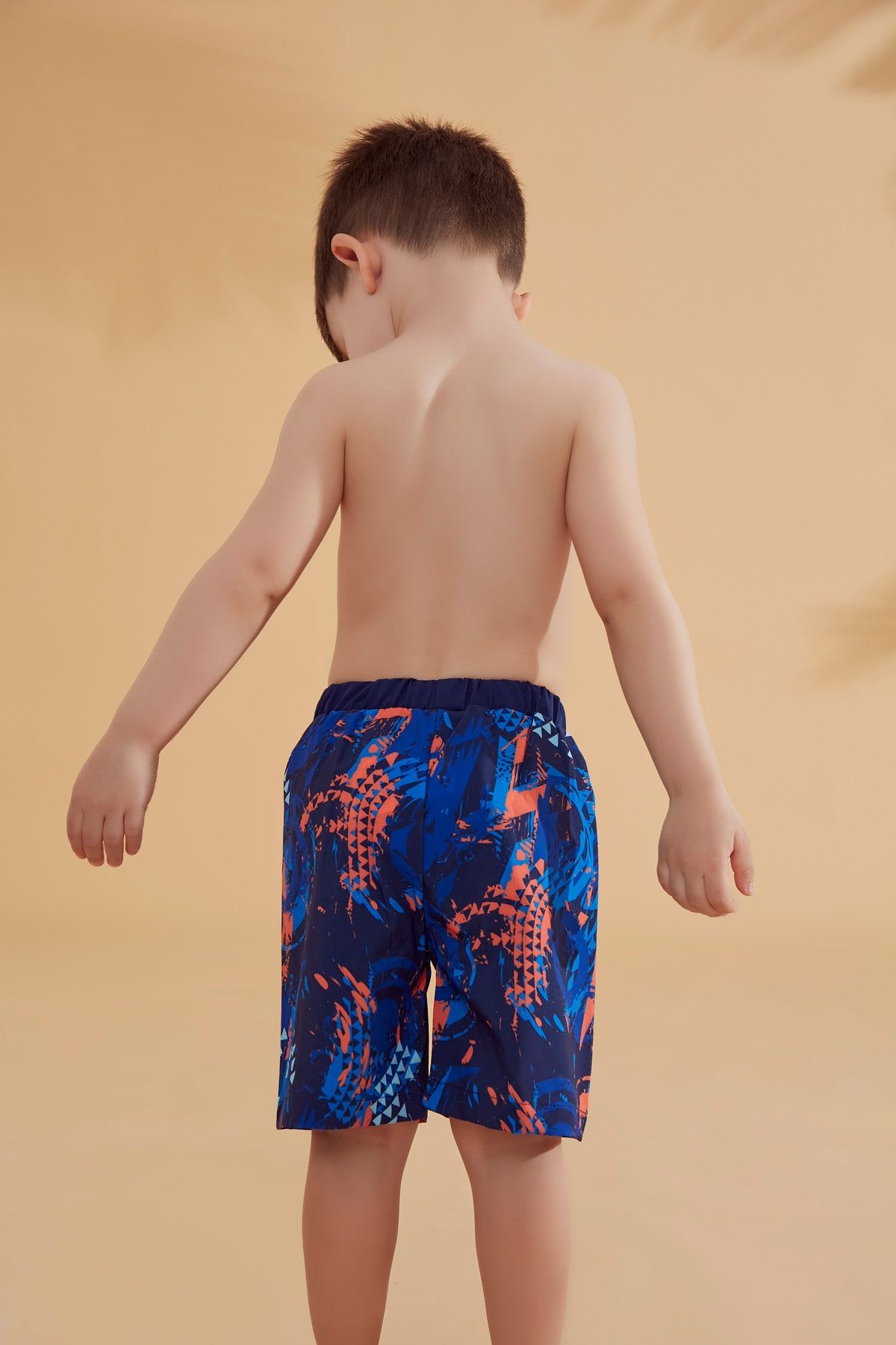 Woven Navy Boys Shorts B2362 Erkek Çocuk Mayo La Vie Bien Woven Navy Boys Shorts B2362