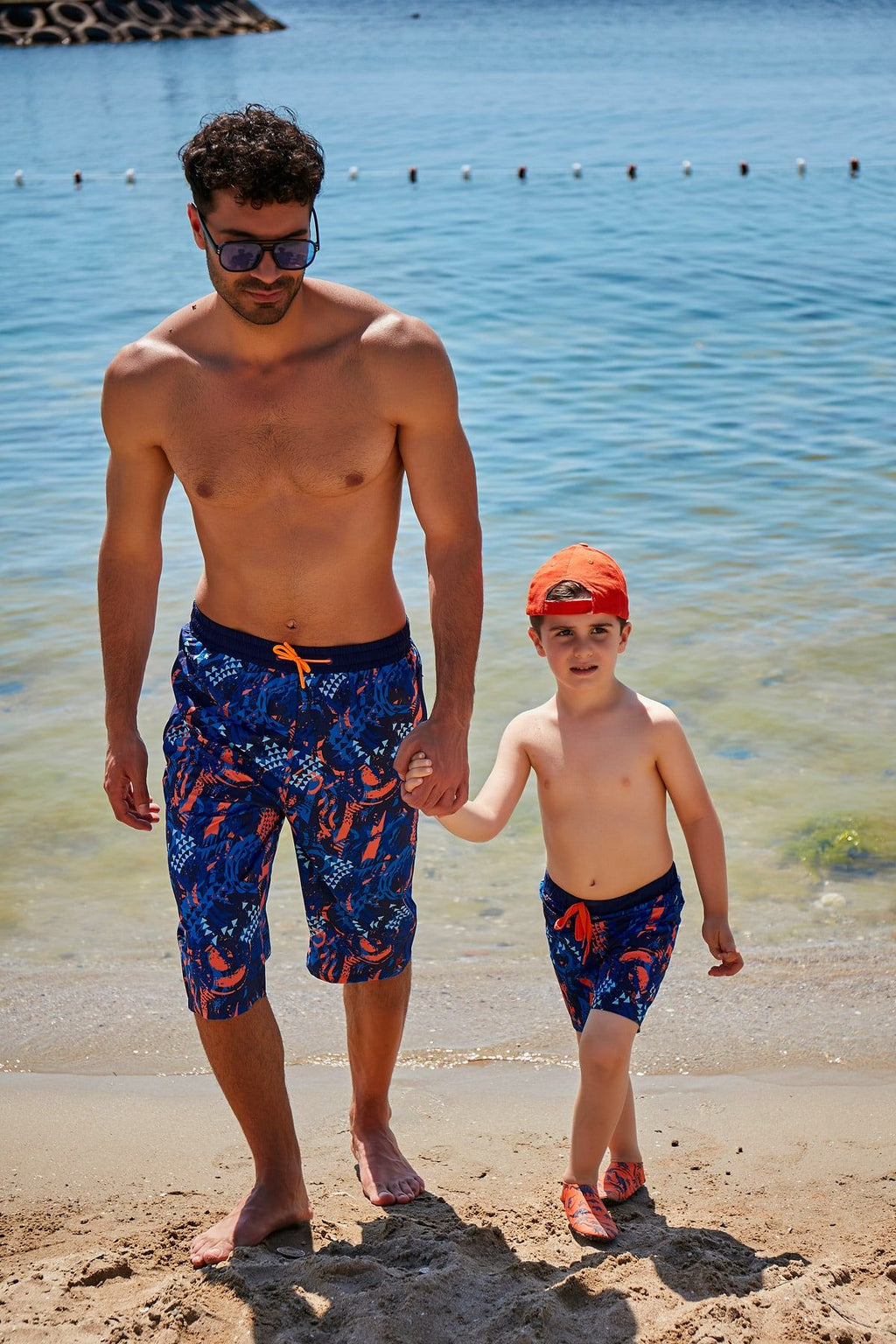 Woven Navy Boys Shorts B2362 Erkek Çocuk Mayo La Vie Bien Woven Navy Boys Shorts B2362
