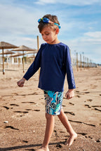 Woven Navy Boys Shorts B2431 Erkek Çocuk Mayo La Vie Bien Woven Navy Boys Shorts B2431
