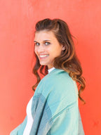 Woven Ocean Block Scarf by Fair Anita