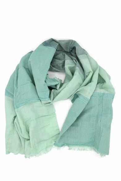 Woven Ocean Block Scarf by Fair Anita