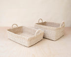 Woven Rectangle Tray - Decorative Basket | LIKHÂ by LIKHÂ