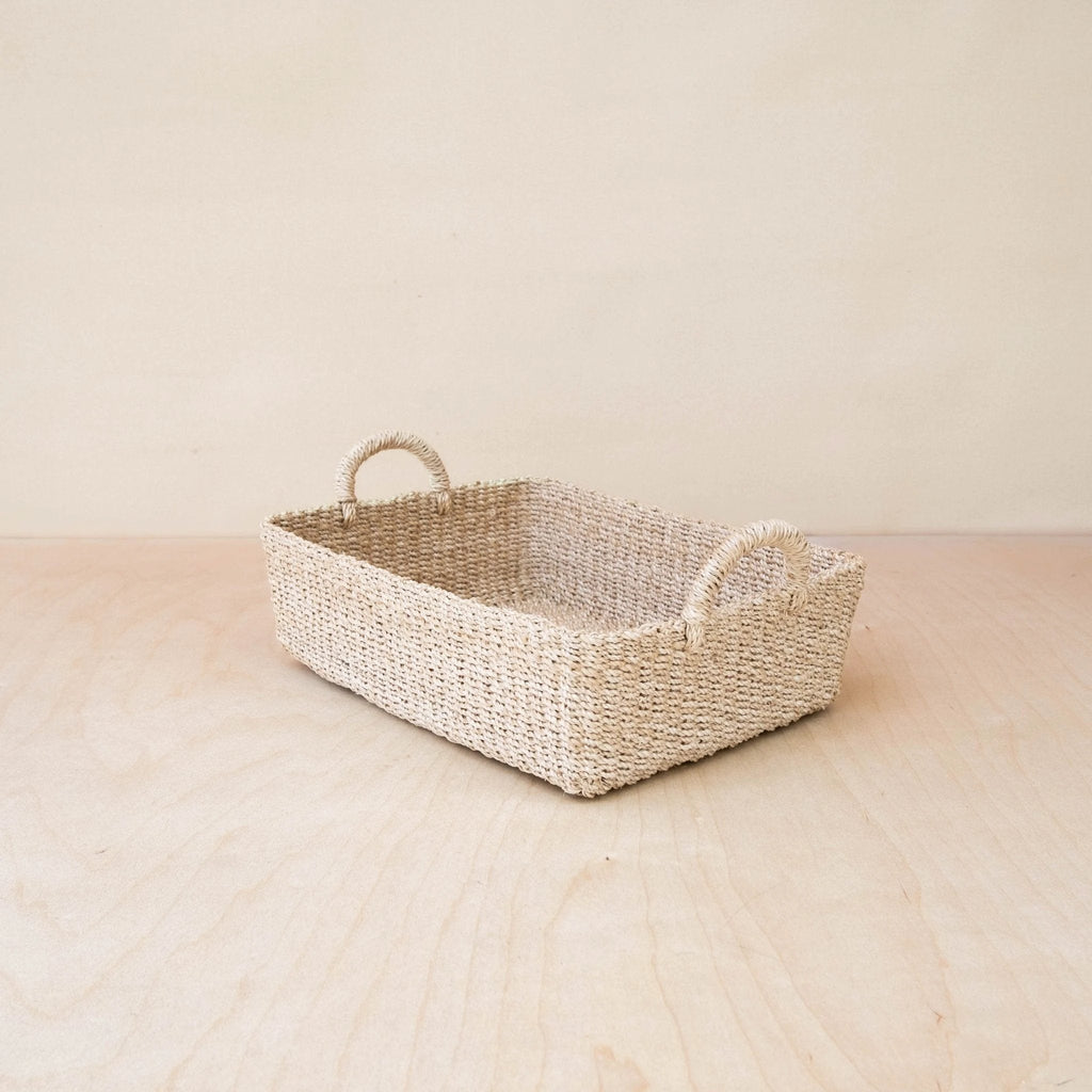 Woven Rectangle Tray - Decorative Basket | LIKHÂ by LIKHÂ
