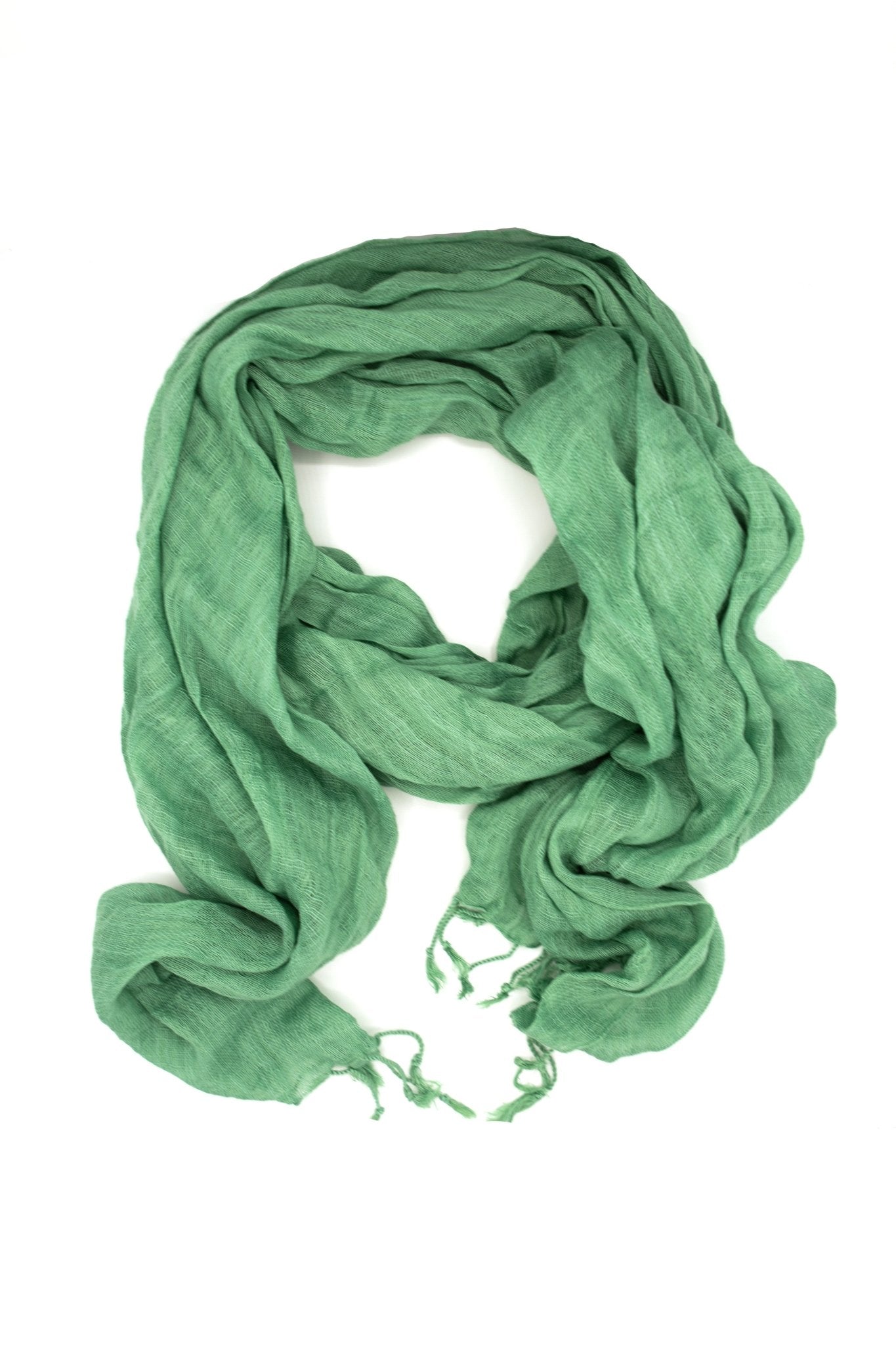 Woven Simplicity Scarf - Jade by Fair Anita