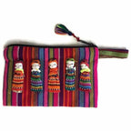 Woven Worry Doll Multicolor Pouch - Guatemala Bags La Vie Bien Woven Worry Doll Multicolor Pouch - Guatemala